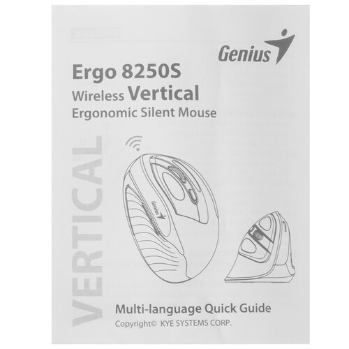 Купить Мышь беспроводная Genius Ergo 8250S  9140257. Характеристики, отзывы и цены в Донецке