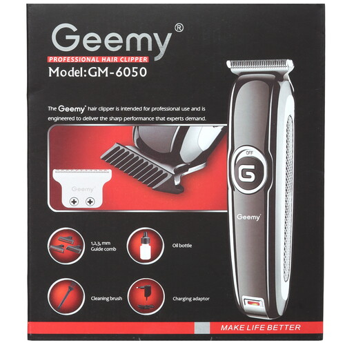 Купить Машинка для стрижки Geemy GM-6050 черный  5492176. Характеристики, отзывы и цены в Донецке