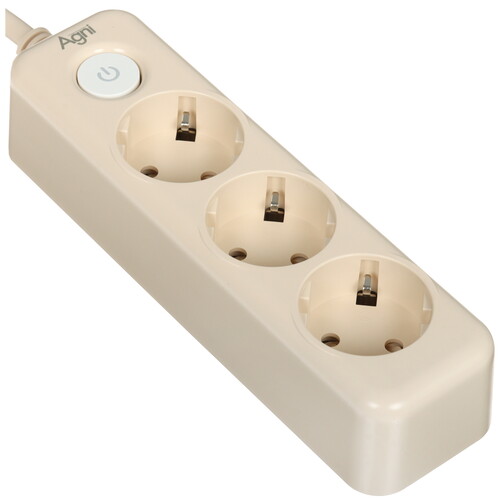 Купить Сетевой фильтр AGNI TP-FD3E бежевый  9289344. Характеристики, отзывы и цены в Донецке