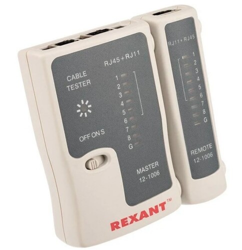 Купить Кабельный тестер Rexant 12-1006  5301934. Характеристики, отзывы и цены в Донецке