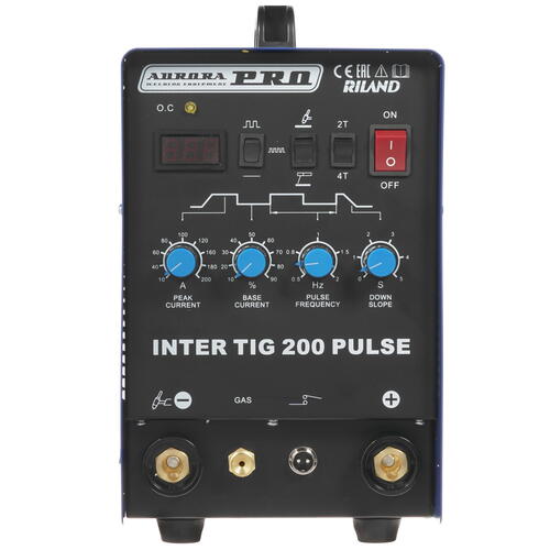 Купить Сварочный аппарат Aurora PRO INTER TIG 200 PULSE TIG+MMA MOSFET  1244163. Характеристики, отзывы и цены в Донецке