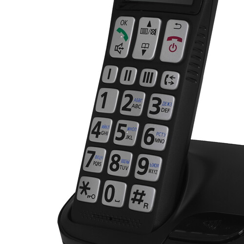 Купить Телефон беспроводной (DECT) Panasonic KX-TGE110UCB  9275410. Характеристики, отзывы и цены в Донецке