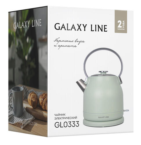 Купить Электрочайник Galaxy LINE GL 0333 зеленый  9082249. Характеристики, отзывы и цены в Донецке