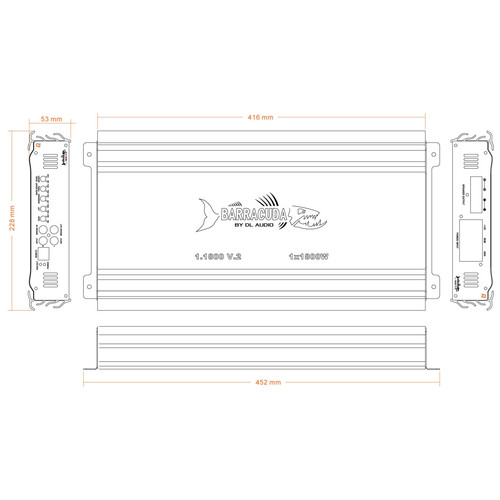 Купить Усилитель DL Audio Barracuda 1.1800 V.2  9285882. Характеристики, отзывы и цены в Донецке