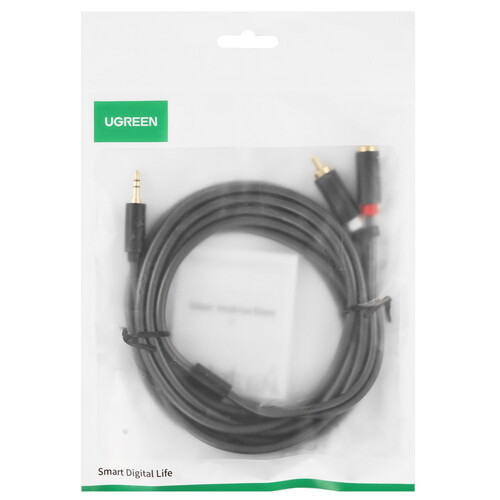Купить Кабель   Ugreen jack 3.5 мм - 2RCA черный  9178976. Характеристики, отзывы и цены в Донецке