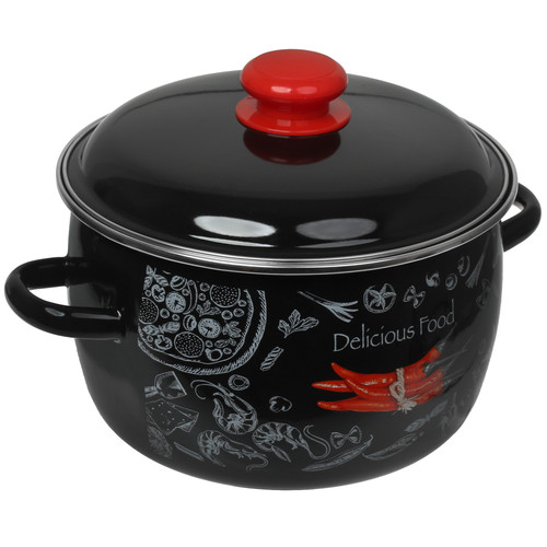 Купить Кастрюля TM Appetite Chilli 1МС201Р 4 л 20 см черный  4843182. Характеристики, отзывы и цены в Донецке