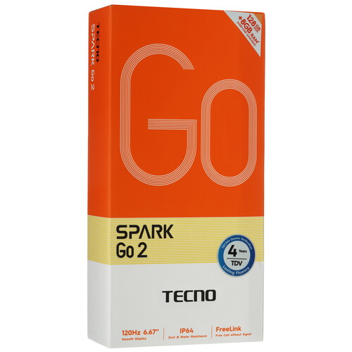 Купить 6.67" Смартфон Tecno SPARK GO 2 128 ГБ зеленый  5633266. Характеристики, отзывы и цены в Донецке