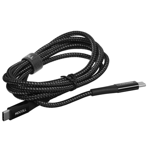 Купить Кабель круглый MOCOLL USB Type-C - USB Type-C черный 1.5 м  5470431. Характеристики, отзывы и цены в Донецке
