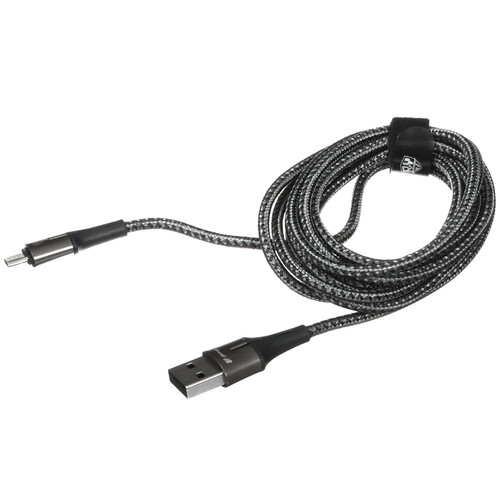 Купить Кабель круглый BY micro USB - USB 2.0 Type-A черный 2 м  5482198. Характеристики, отзывы и цены в Донецке