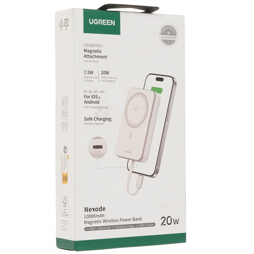 Купить Портативный аккумулятор Ugreen PB760 белый  9283008. Характеристики, отзывы и цены в Донецке