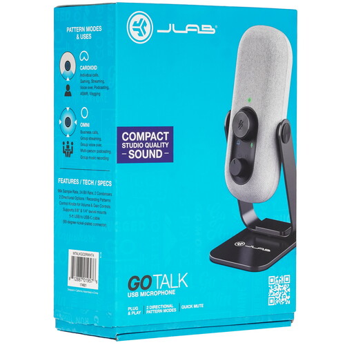 Купить Микрофон JLab Go Talk белый  5619162. Характеристики, отзывы и цены в Донецке