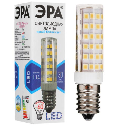 Купить Лампа светодиодная ЭРА LED E14/Т25/7w/840  4731362. Характеристики, отзывы и цены в Донецке