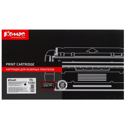 Купить Картридж лазерный Комус TN-3380 черный, с чипом  9141616. Характеристики, отзывы и цены в Донецке