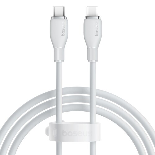 Купить Кабель круглый Baseus USB Type-C - USB Type-C белый 1.2 м  9260756. Характеристики, отзывы и цены в Донецке