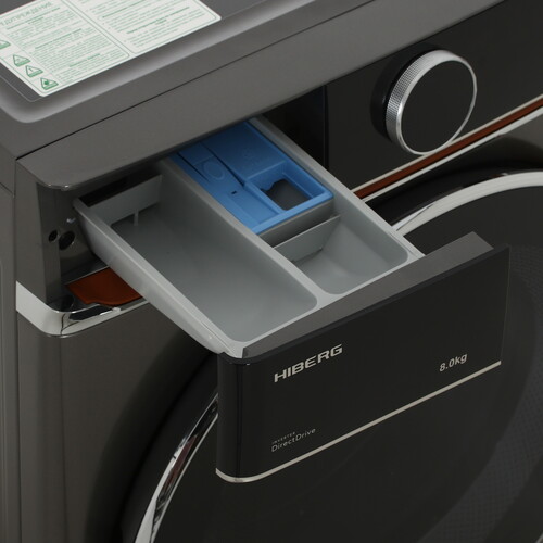 Купить Стиральная машина HIBERG i-DDQ10 - 814 Sd серый  9238387. Характеристики, отзывы и цены в Донецке