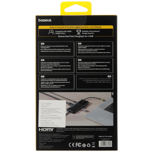 Купить Док-станция Baseus Dual Fast Charging HUB  5619774. Характеристики, отзывы и цены в Донецке
