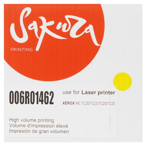 Купить Тонер-картридж лазерный SAKURA 006R01462 желтый, с чипом  5363657. Характеристики, отзывы и цены в Донецке