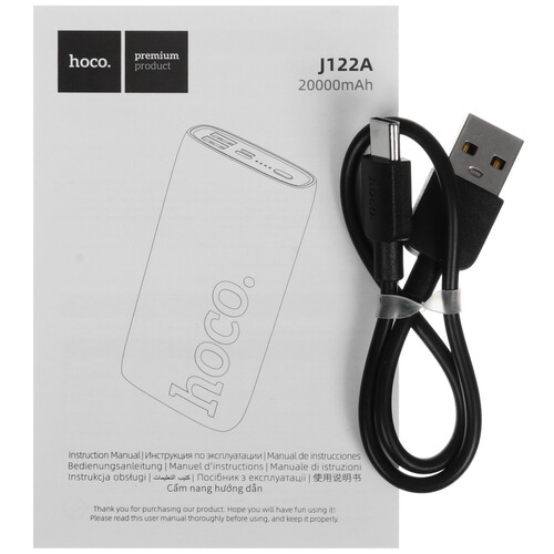 Купить Портативный аккумулятор Hoco J122A черный  5493643. Характеристики, отзывы и цены в Донецке