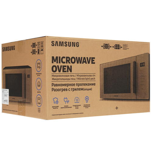 Купить Микроволновая печь Samsung MG23T5018AC/BW серый  1663667. Характеристики, отзывы и цены в Донецке