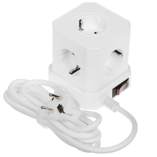 Купить Сетевой фильтр Cablexpert TWR-5-U4-W-2 белый  9154795. Характеристики, отзывы и цены в Донецке