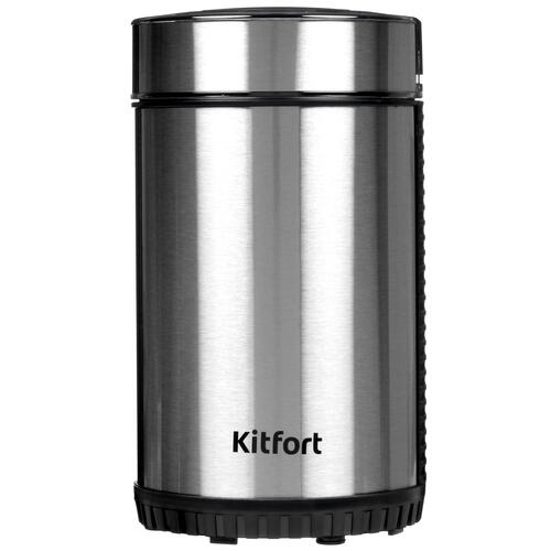 Купить Кофемолка электрическая Kitfort КТ-7109 серебристый  9965047. Характеристики, отзывы и цены в Донецке