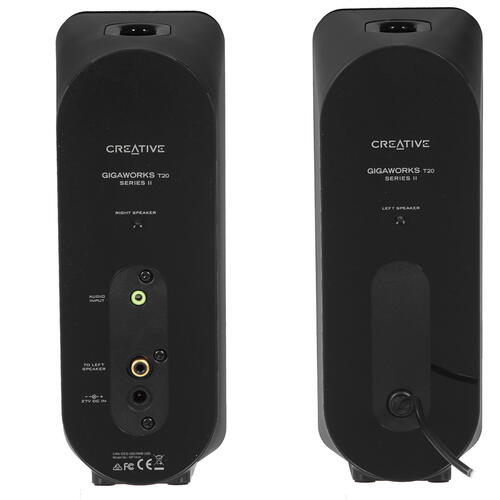 Купить Колонки Creative T20 II черный  4837557. Характеристики, отзывы и цены в Донецке