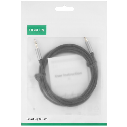 Купить Кабель   Ugreen jack 3.5 мм - jack 3.5 мм черный  9178995. Характеристики, отзывы и цены в Донецке