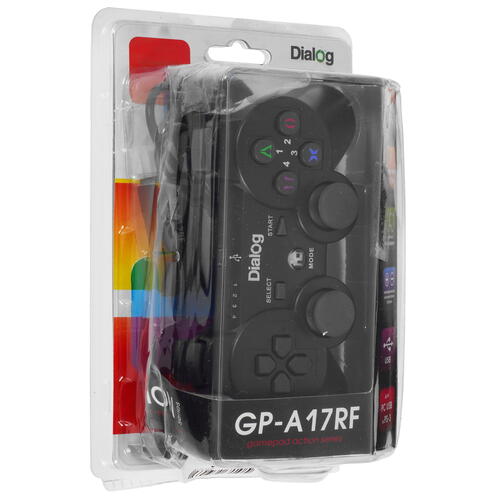 Купить Геймпад беспроводной DIalog GP-A17RF черный  5039710. Характеристики, отзывы и цены в Донецке