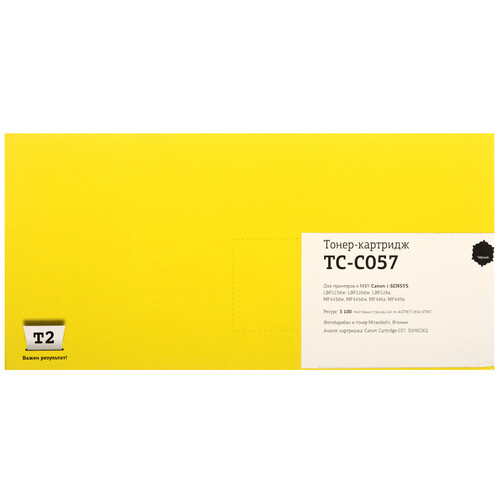 Купить Картридж лазерный T2 TC-C057 черный, с чипом  9981810. Характеристики, отзывы и цены в Донецке