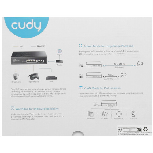 Купить Коммутатор Cudy GS1006P  9203634. Характеристики, отзывы и цены в Донецке