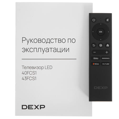 Купить 40" (101 см) Телевизор DEXP 40FCS1 черный  5401399. Характеристики, отзывы и цены в Донецке