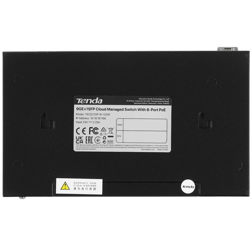 Купить Коммутатор Tenda TEG2210P-8-120W  9253487. Характеристики, отзывы и цены в Донецке