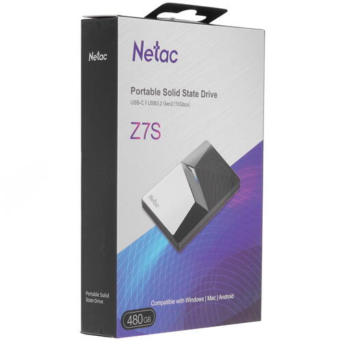 Купить 480 ГБ Внешний SSD Netac Z7S  4726574. Характеристики, отзывы и цены в Донецке