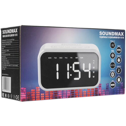 Купить Радиобудильник SOUNDMAX SM-1511B  9071462. Характеристики, отзывы и цены в Донецке