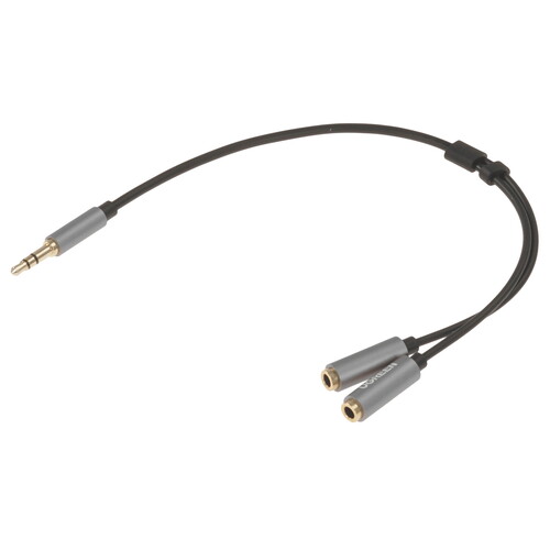 Купить Кабель   Ugreen jack 3.5 мм - jack 3.5 мм х2 шт. черный  5454162. Характеристики, отзывы и цены в Донецке