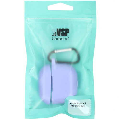 Купить Чехол Borasco для Apple AirPods 4, Apple AirPods 4 ANC, сиреневый  5606696. Характеристики, отзывы и цены в Донецке