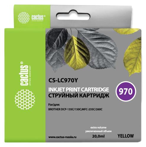 Купить Картридж Cactus CS-LC970Y желтый  7974949. Характеристики, отзывы и цены в Донецке