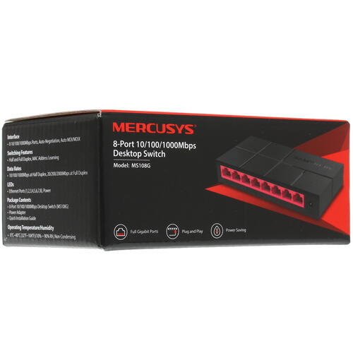 Купить Коммутатор Mercusys MS108G  1384049. Характеристики, отзывы и цены в Донецке