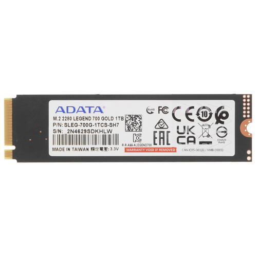 Купить 1000 ГБ M.2 NVMe накопитель ADATA LEGEND 700 GOLD [SLEG-700G-1TCS-SH7]  5449354. Характеристики, отзывы и цены в Донецке