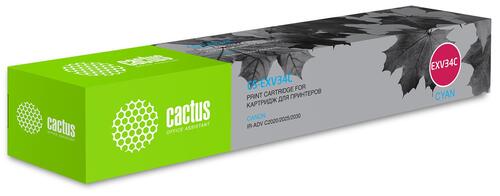 Купить Тонер-картридж лазерный Cactus CS-EXV34C голубой, с чипом  8159190. Характеристики, отзывы и цены в Донецке
