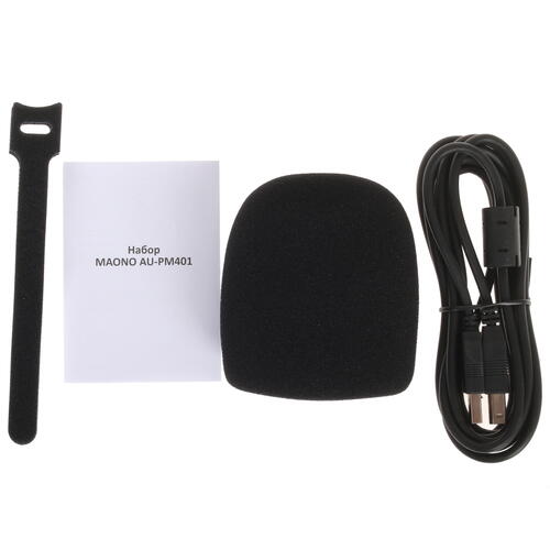 Купить Микрофонный комплект Maono AU-PM401 черный  1641230. Характеристики, отзывы и цены в Донецке