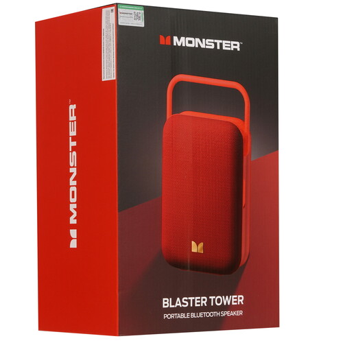 Купить Портативная аудиосистема MONSTER Blaster Tower, красный  9309096. Характеристики, отзывы и цены в Донецке