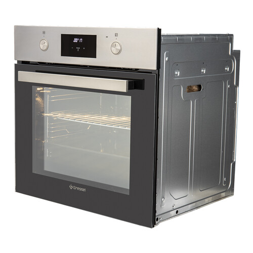Купить Электрический духовой шкаф Gressel RU6EM7758110 серебристый  9256876. Характеристики, отзывы и цены в Донецке