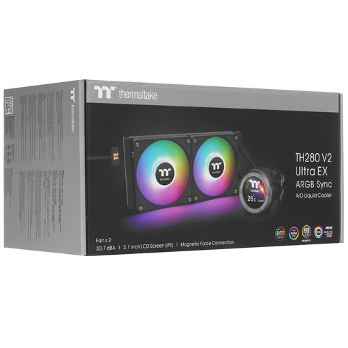 Купить Система охлаждения Thermaltake TH280 V2 Ultra EX ARGB Sync черная  5462769. Характеристики, отзывы и цены в Донецке