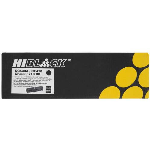 Купить Картридж лазерный Hi-Black HB-CC530A/CE410/CF380/718 черный, с чипом  9263759. Характеристики, отзывы и цены в Донецке