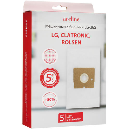 Купить Мешок-пылесборник Aceline LG-36S белый  5434481. Характеристики, отзывы и цены в Донецке