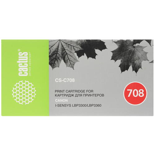 Купить Картридж лазерный Cactus CS-C708 черный, с чипом  7937074. Характеристики, отзывы и цены в Донецке