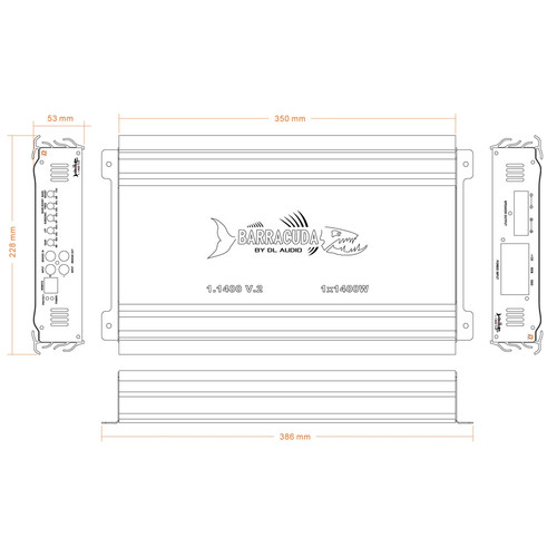 Купить Усилитель DL Audio Barracuda 1.1400 V.2  9285880. Характеристики, отзывы и цены в Донецке