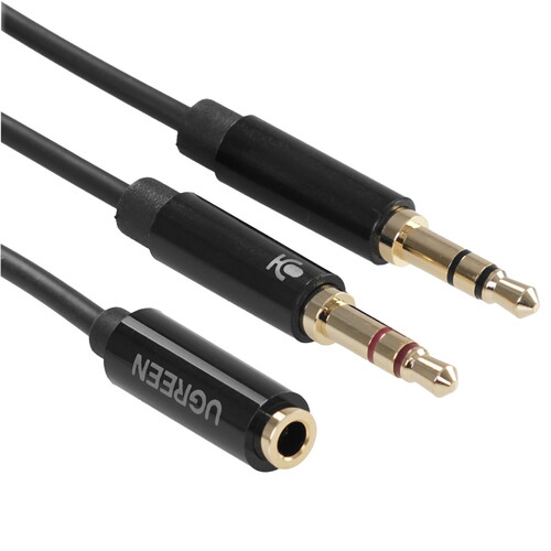 Купить Кабель соединительный   Ugreen 3.5 mm jack - 3.5 mm jack x2 черный  9154983. Характеристики, отзывы и цены в Донецке