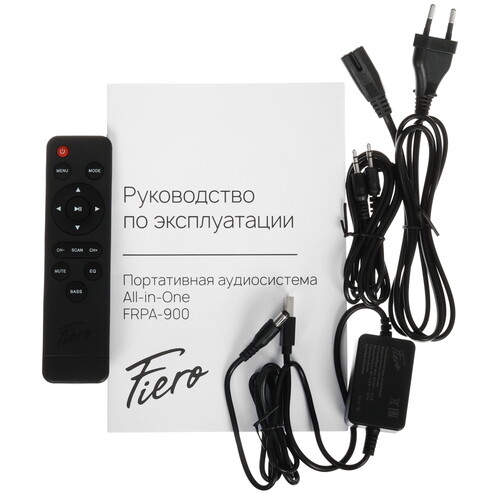 Купить Портативная аудиосистема Fiero One FRPA-900, серый  9236521. Характеристики, отзывы и цены в Донецке